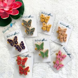 Return Gift Butterfly Hair Clip – 12 Pair (Assorted)