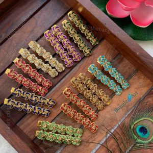 Kundan Chakra Shape Handmade Clips