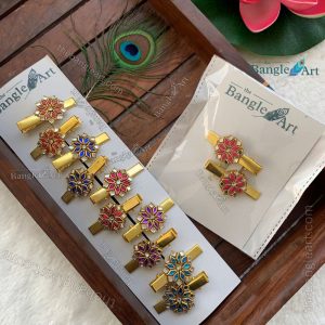 Navaratri Return Gift Alligator Hair Clip – 12 Pair (Assorted)