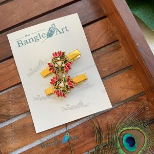 Handmade Lotus Alligator Hair Clip